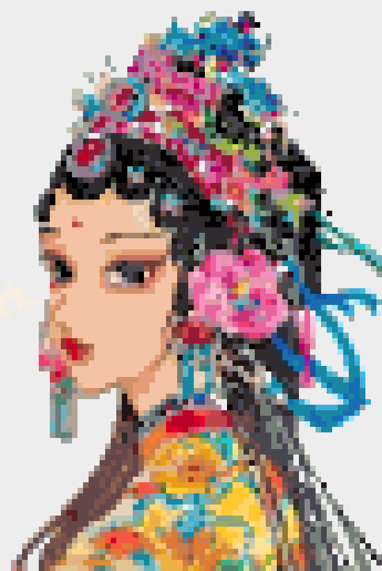 未命名图纸 · 69×103 · 118 色：7,107 颗豆 · 69×103 · 118 色